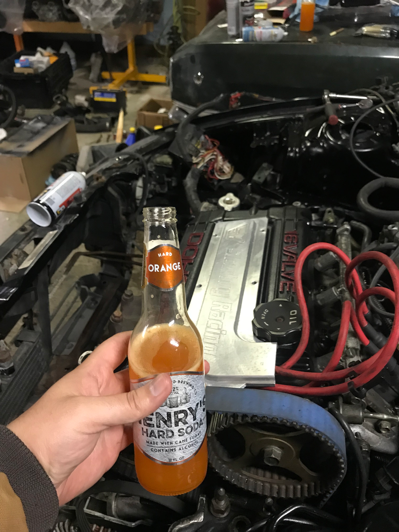It’s cold as hell here, Carhartt coat, Fat Tire is gone and we’re down to whatever alcohol is left haha